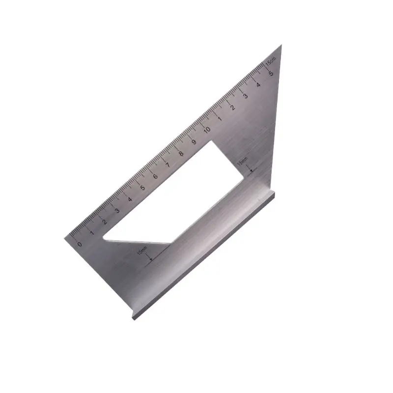 Righello multifunzione quadrato in legno in lega alluminio 45 Calibro da 90 gradi Lavorazione del legno