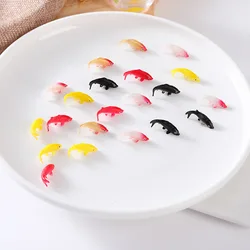 Mini Fish Miniature Model Fish Carp Simulation Animal DIY Decorative Goldfish Figurines, Home Decor 50 Pc Lot