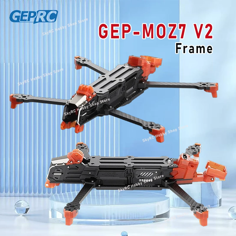 

GEPRC GEP-MOZ7 V2 Frame Parts - 7.5 Inch Quadcopter Frame for FPV Freestyle & RC Racing - Propeller Accessory Base Included