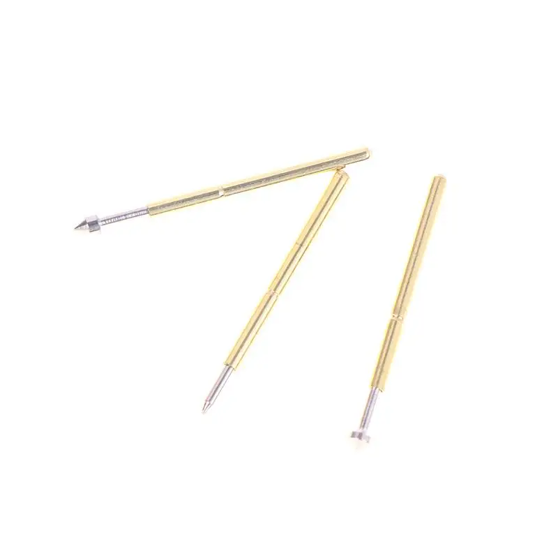 100 Teile/los Phosphor Kupfer Frühling Test Pin Set Frühling Test Pin P75-A2 B1 E2 E3 Außendurchmesser 1,02mm PCB Sonde Hohe Qualität