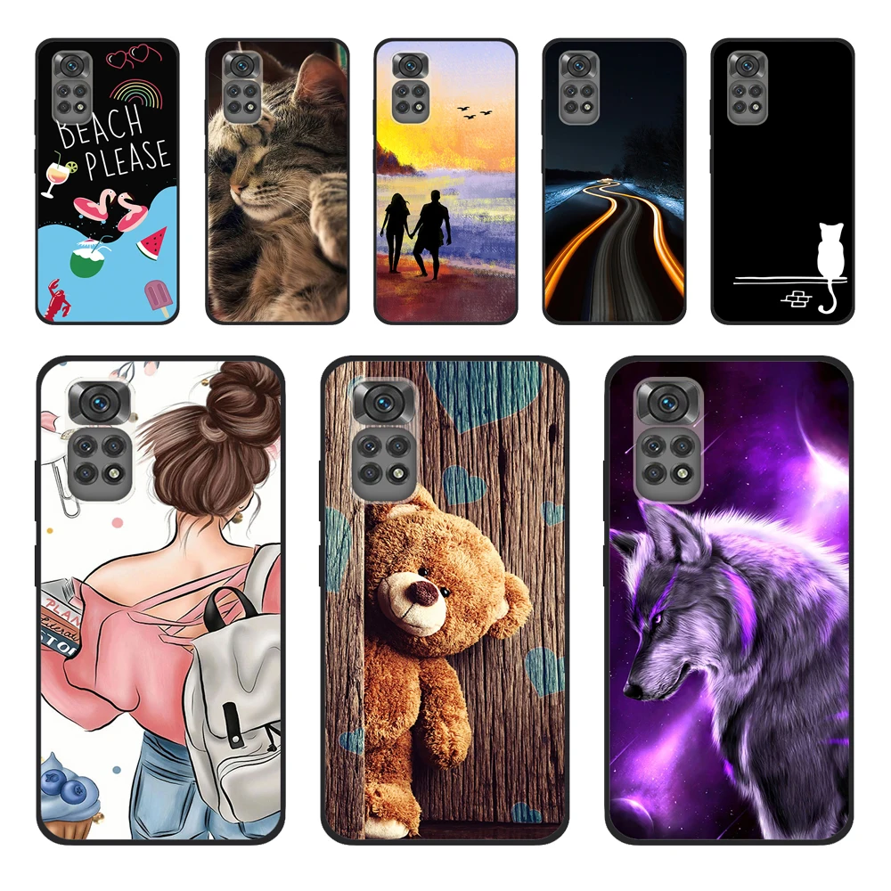 For Xiaomi Redmi Note 11 Case 2022 Shockproof Silicone Soft TPU Phone Cover for Xiaomi Redmi Note 11s Case Bumper Note 11 Pro 5G