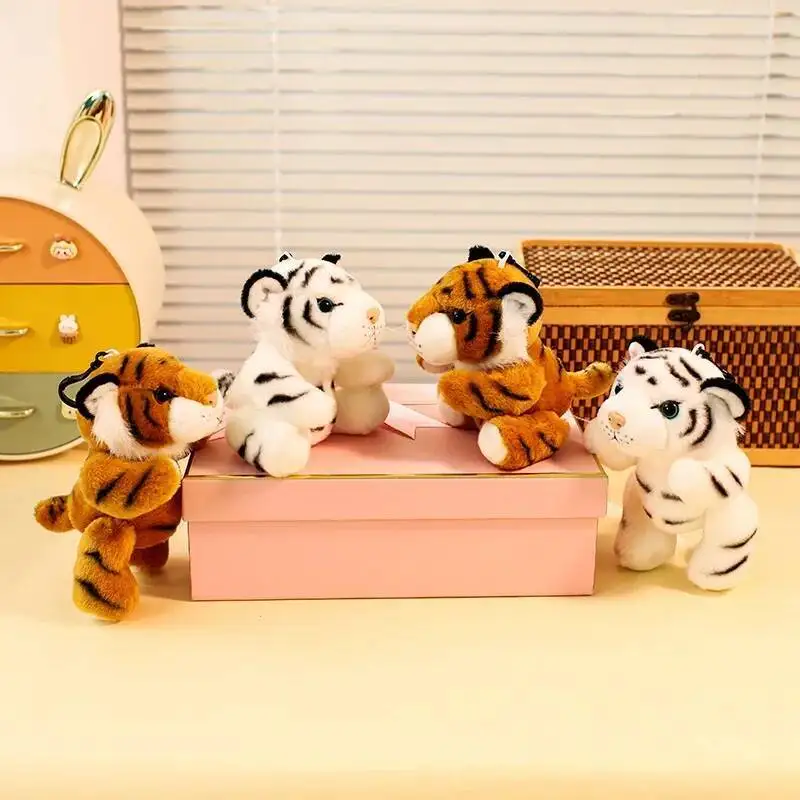 Real Life Baby Tiger Plush Toy Stuffed Soft Wild Animal Forest Tiger Pillow Dolls for Kids Boys Birthday Gifts Valentine's Day