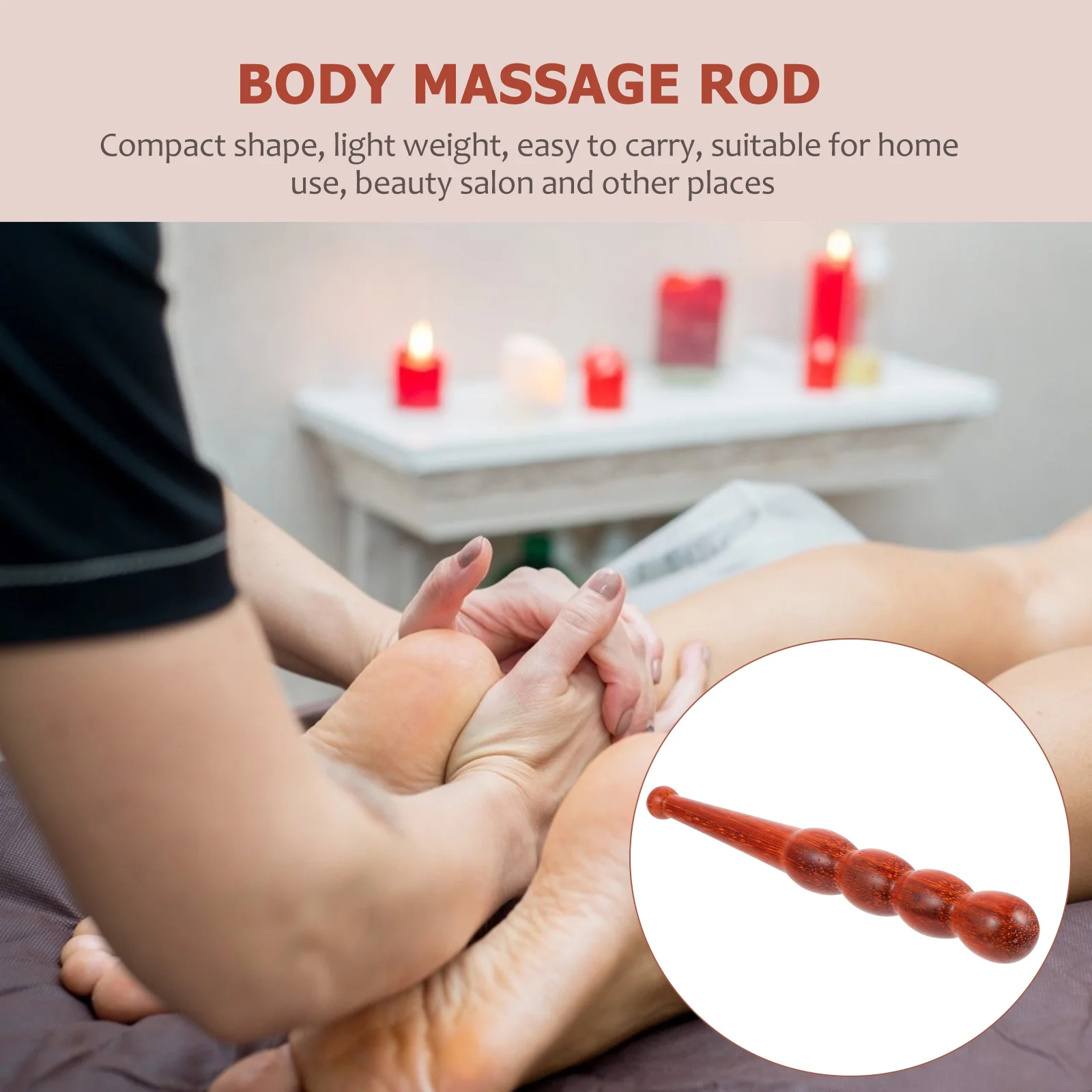 1 قطعة تدليك خشب الورد قسط الخشب يده العلاج بالابر القلم للوجه القدم العناية بالجسم المحمولة مدلك نقطة أداة تدليك