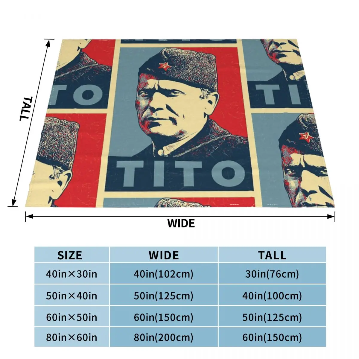 Josip Broz Tito A Ultra-Soft Micro Fleece Blanket