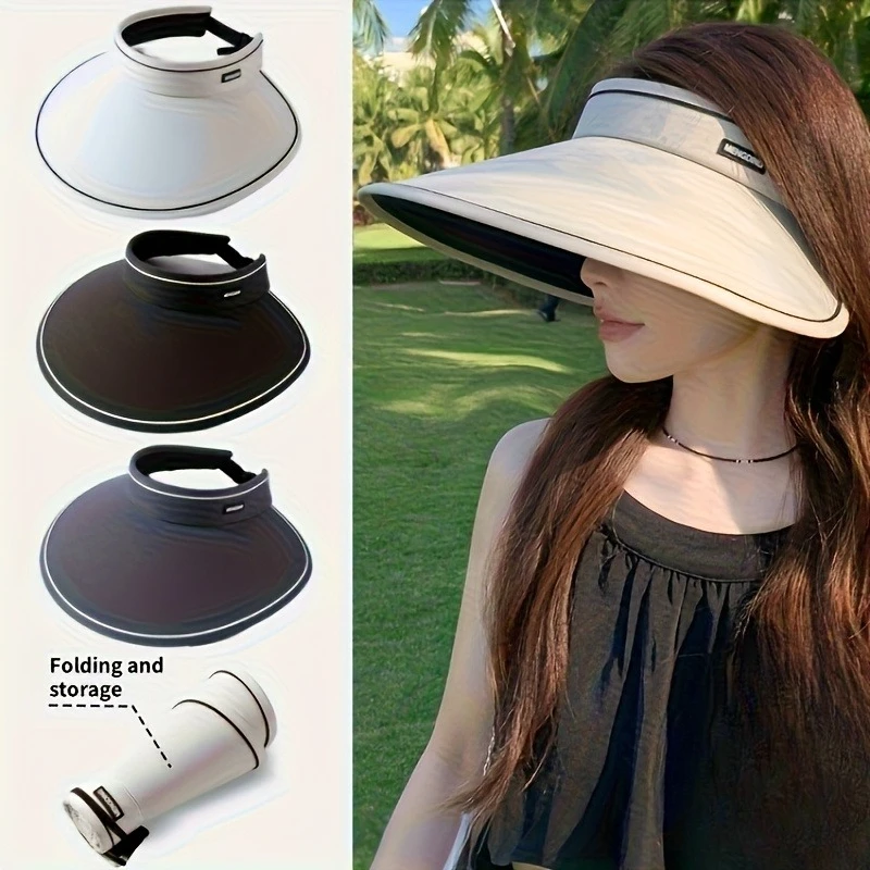 

Breathable Sun Visor Hat for Summer Beach Outdoor Activities Wide Brim Design