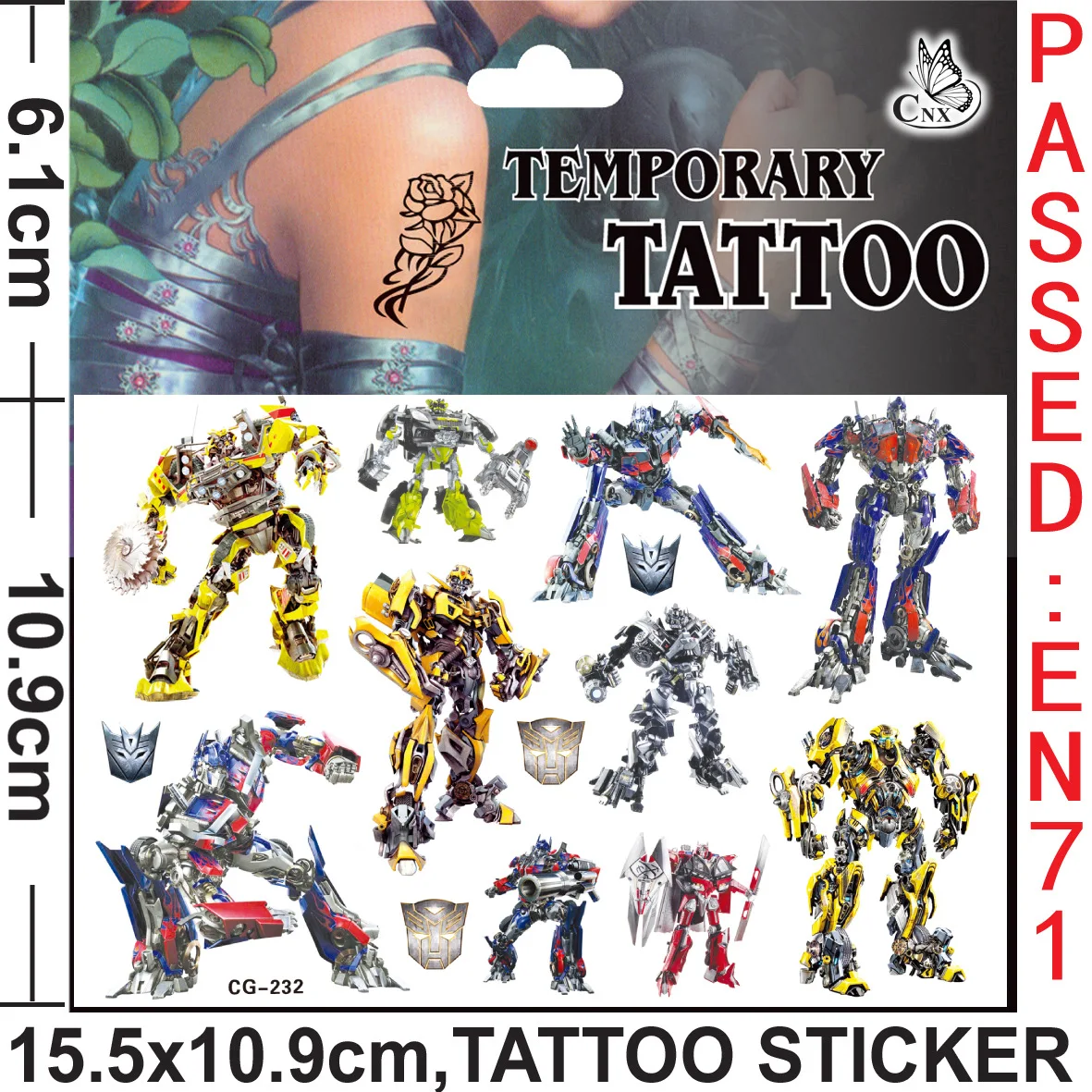 Transformers Stickers Car Sticker Toys for Boys Party Decoration Sticker Laptop Skin Sticker Children Tattoo Sticker Pack