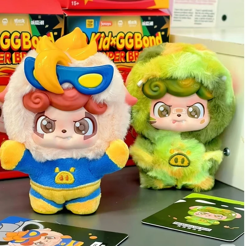 أصيلة Jotoys Q Bao × Gg Bond أفخم صندوق أعمى حقيبة لطيفة سحر المنقولة الشكل الديكور دمية تحصيل هدية هدية الهالوين