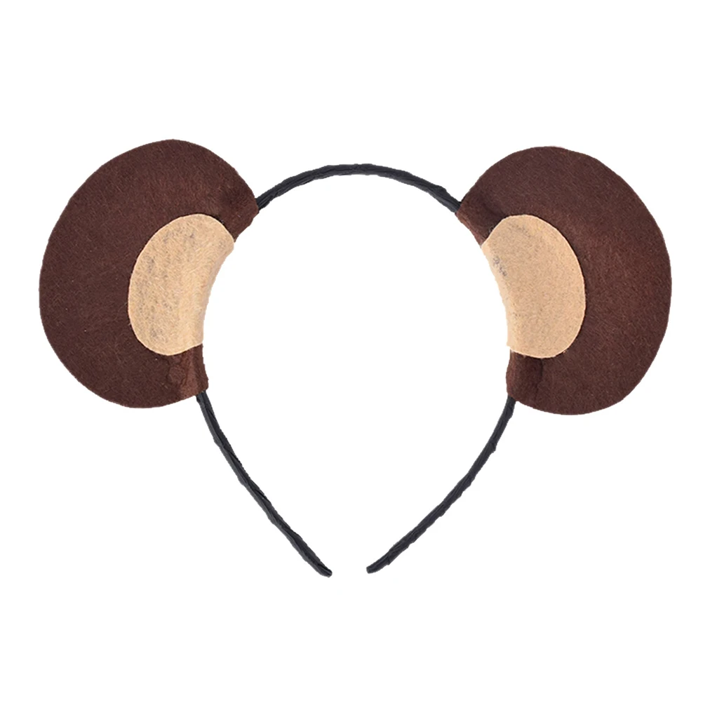 

4pcs Animal Hair Party Headdress Kids Cosplay Hairband Lion Tiger Elephant Monkey Design Decorative Photo Prop Halloween Costume