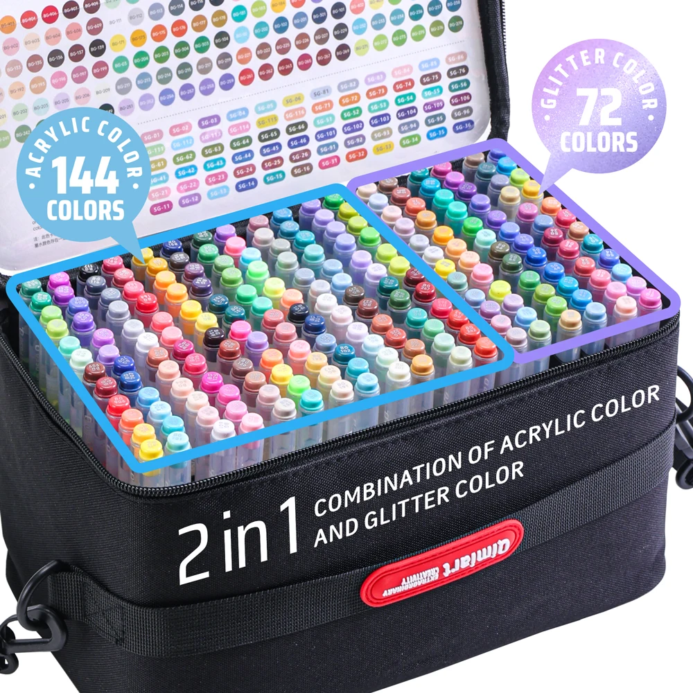 Languo 216 parçalı akrilik jel - Copic Marker Sketch incelemesi ve fiyatı