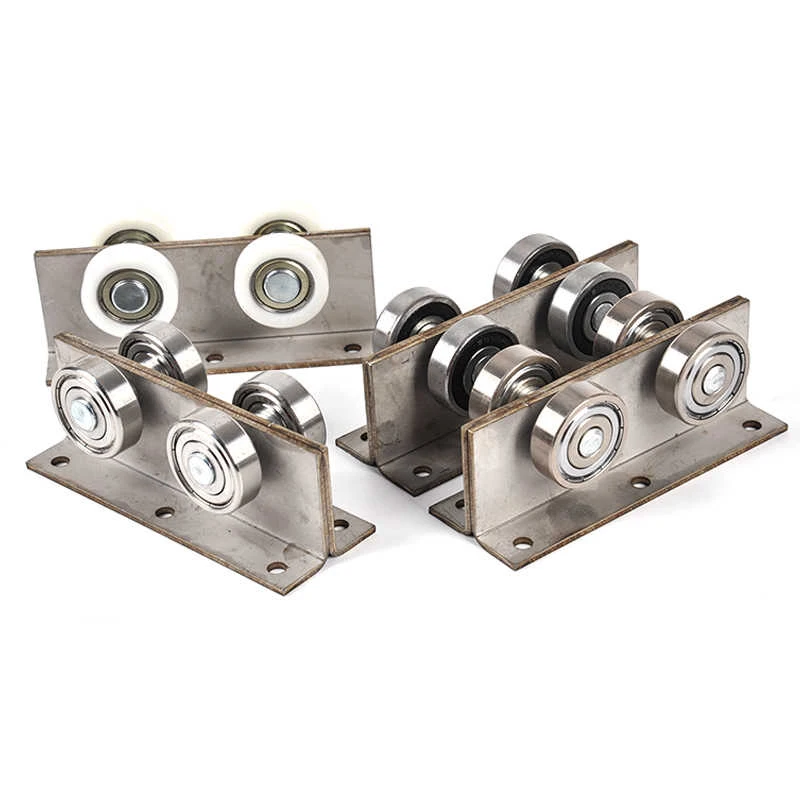 Stainless Skylight Pulley Roof Moving Bearing Pulley Staircase Opening Translation Track Roller Heavy-duty Lifting Nylon Wheel