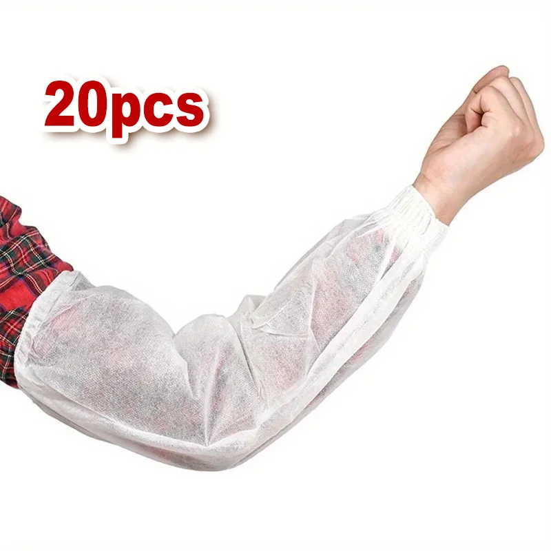 

Economy Pack 20pcs Non-woven Fabrics Oversleeves Arm Sleeves Protective Covers Oil Resistance Cleaning Oversleeves