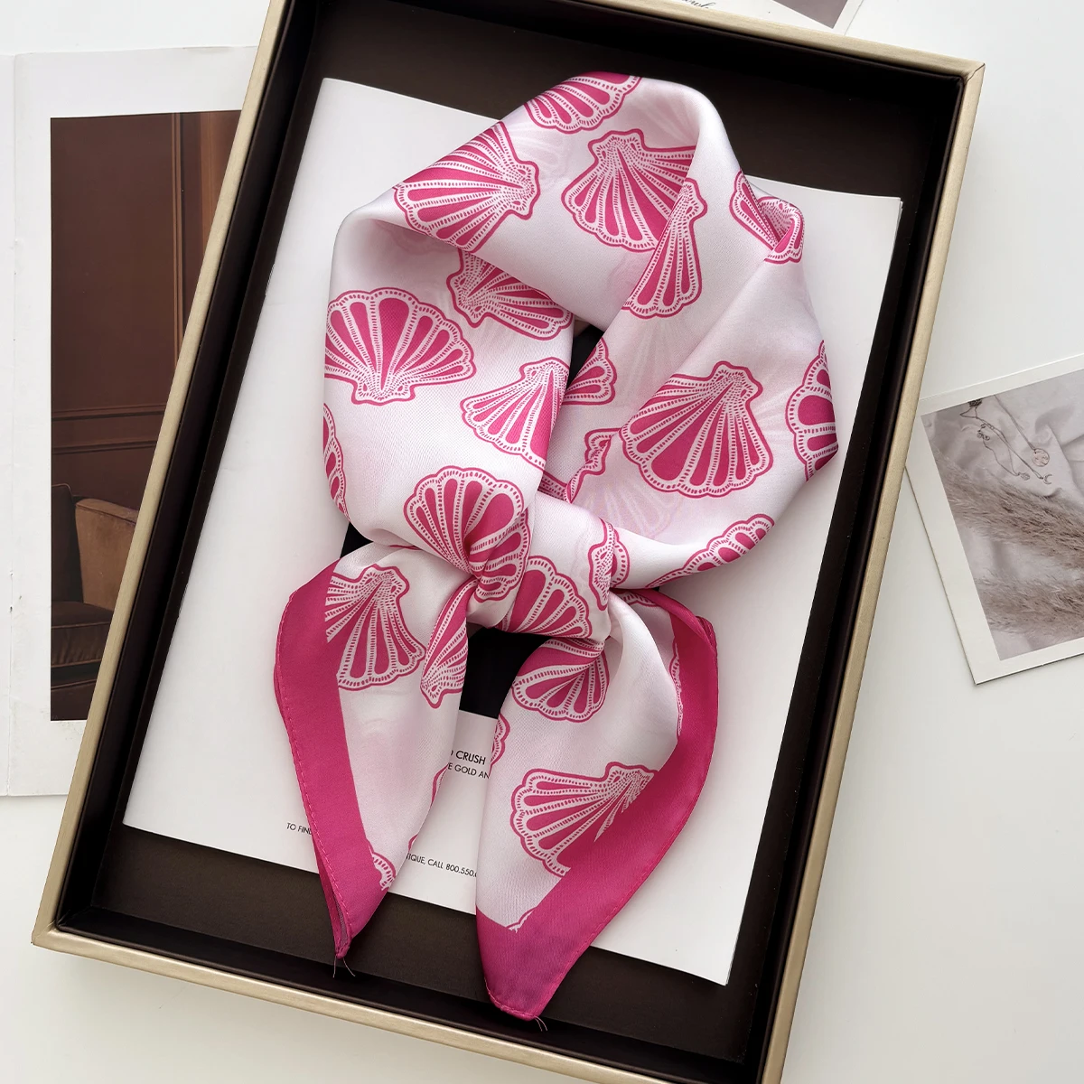 

Роскошный квадратный шарф для женщин, милый женский хиджаб 70*70 см, элегантный шейный платок, банданы, мягкие шарфы из искусственного шелка с пятнами, шаль Warps