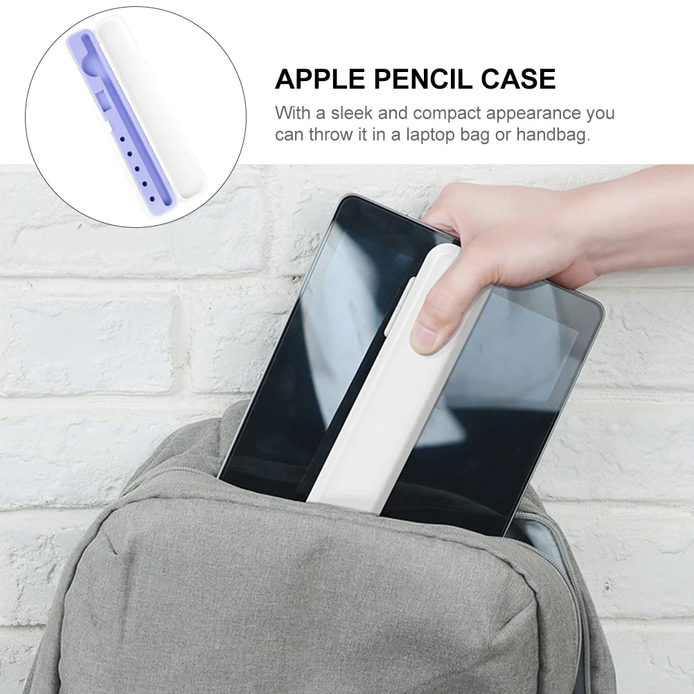 

1 шт., держатель для карандашей, совместимый с Apple Pencil Gen 1 2, прочный защитный чехол с силиконовыми прорезями, устойчивый к царапинам