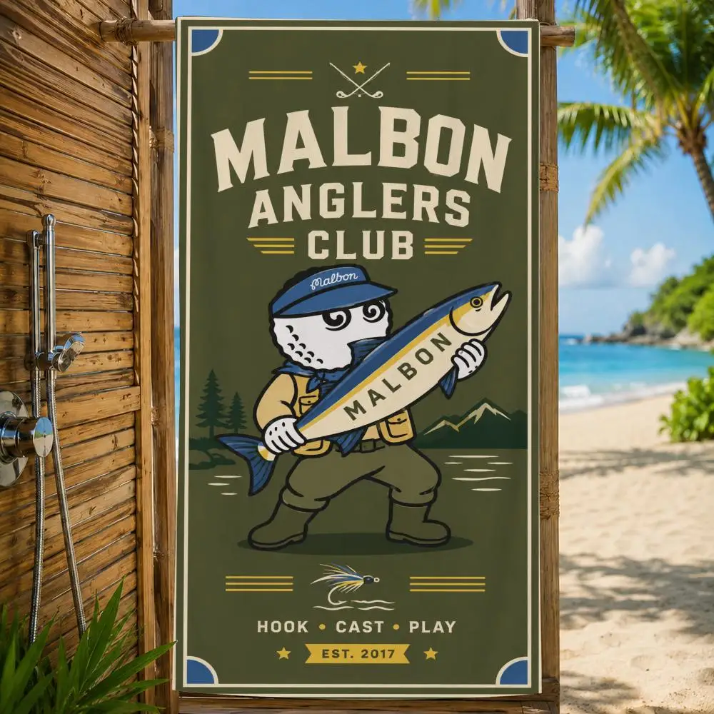 Marke Malbon Golfhandtuch, großes bedrucktes, schnell trocknendes Mikrofaser-Strandtuch, Gesichtstuch, weich, leicht, für Fitness, Camping, Spa – Detail 29