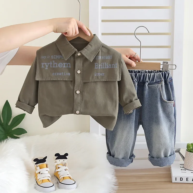

New Spring Autumn Baby Boys Clothes Suit Children Shirt Pants 2Pcs/Sets Infant Clothing Toddler Casual Outfits Kids Tracksuits