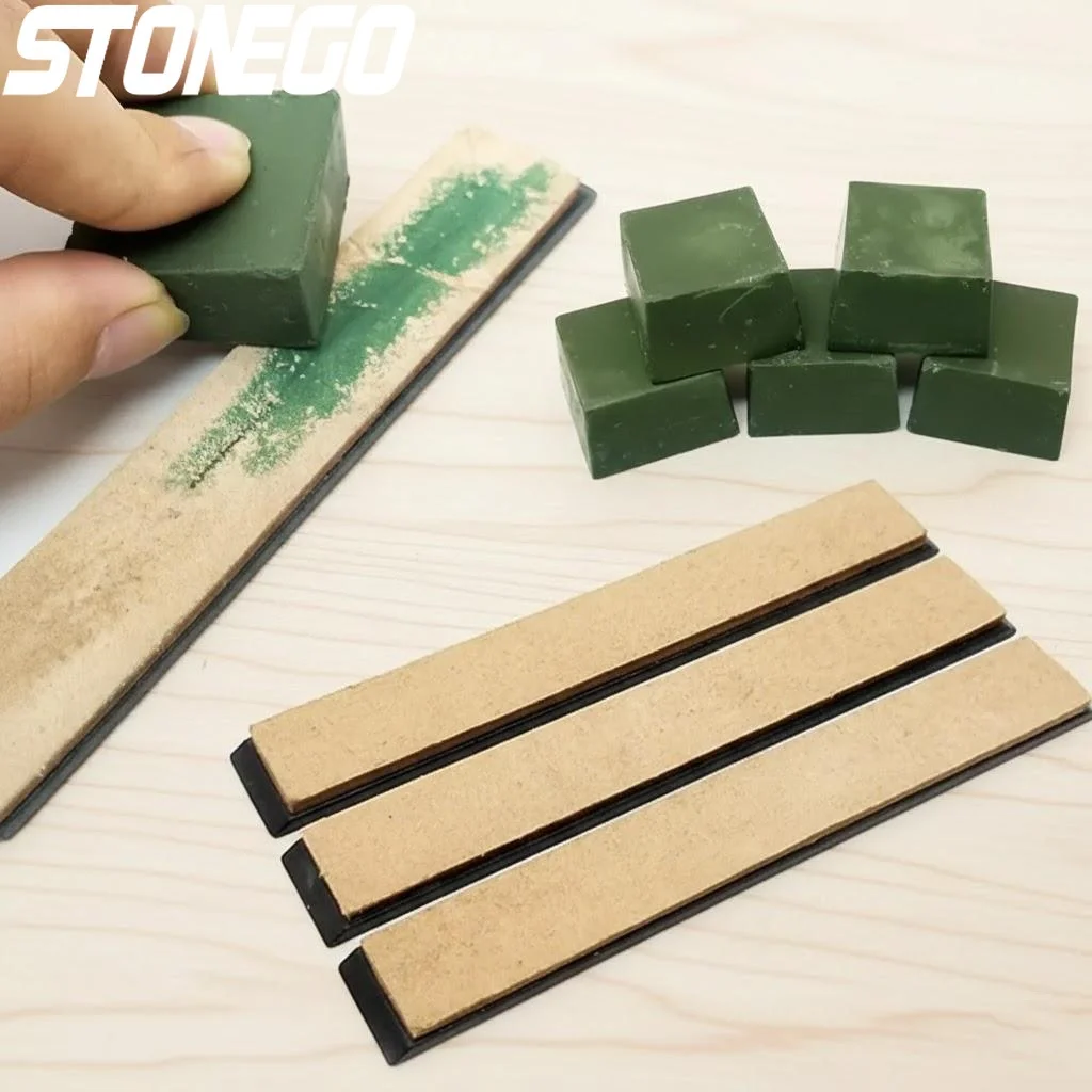 

Инструмент для заточки и полировки ножей: кожаный хонинг-строп, абразивная паста, точилка для ножей для идеального заточки, инструменты для кухни и DIY