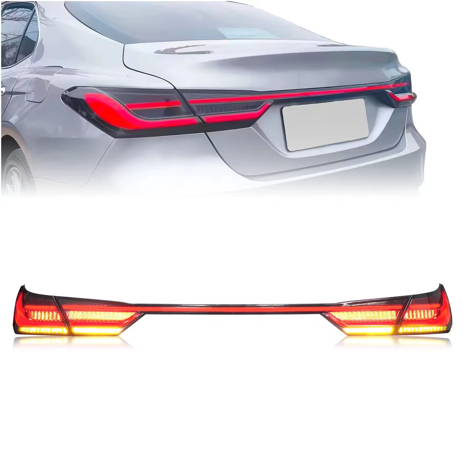 

High Quality LED Car Tail Lights Modification Reflector Braking Warning Lights With Turn Signals for Camry 2018-2023