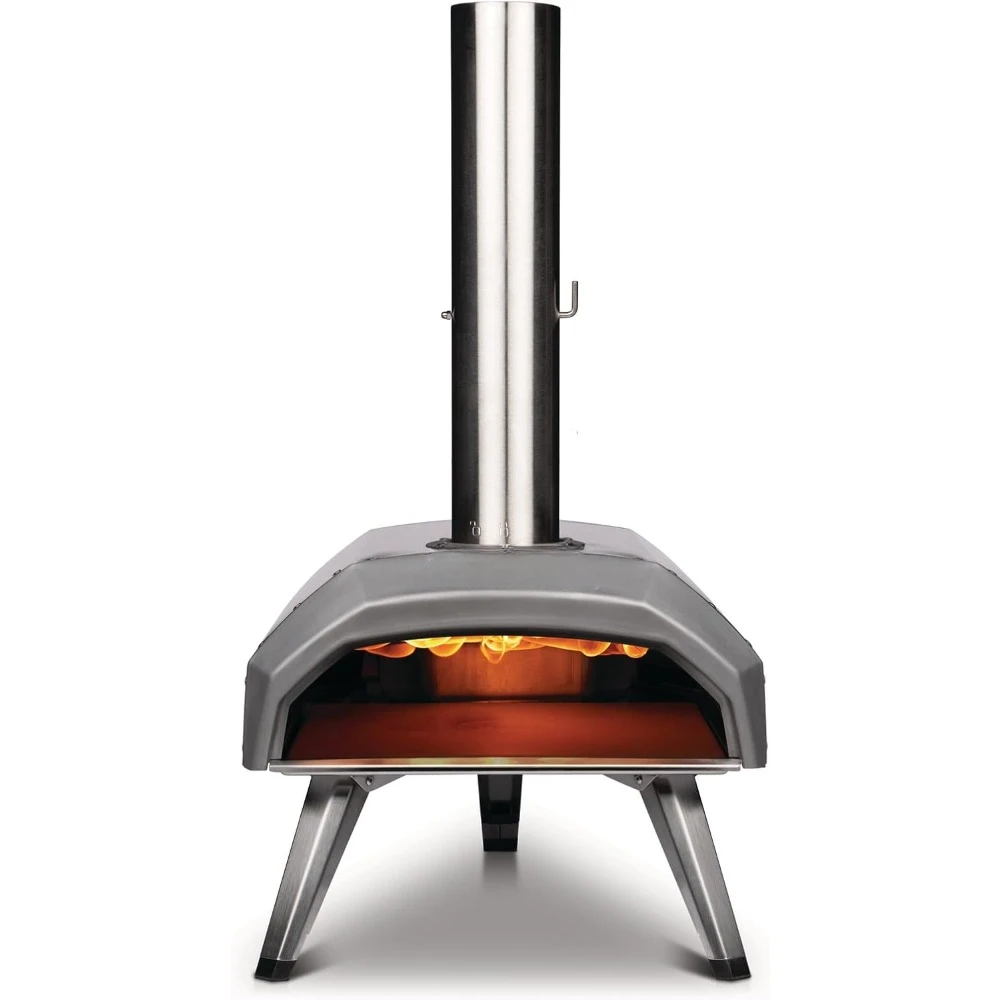 12 Multi-Fuel Outdoor Pizza Oven – Portable Wood and Gas Fired Pizza Oven with Pizza Stone