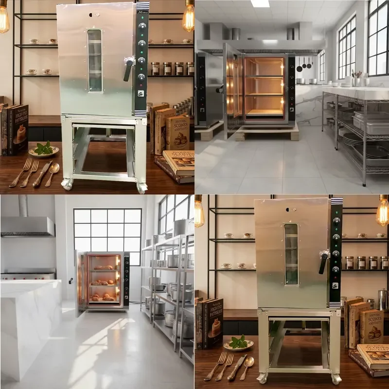 for Commercial Electric Stone Oven with Steam Function Three Layer Baking Pan for Quick Baking of Homemade Bread and