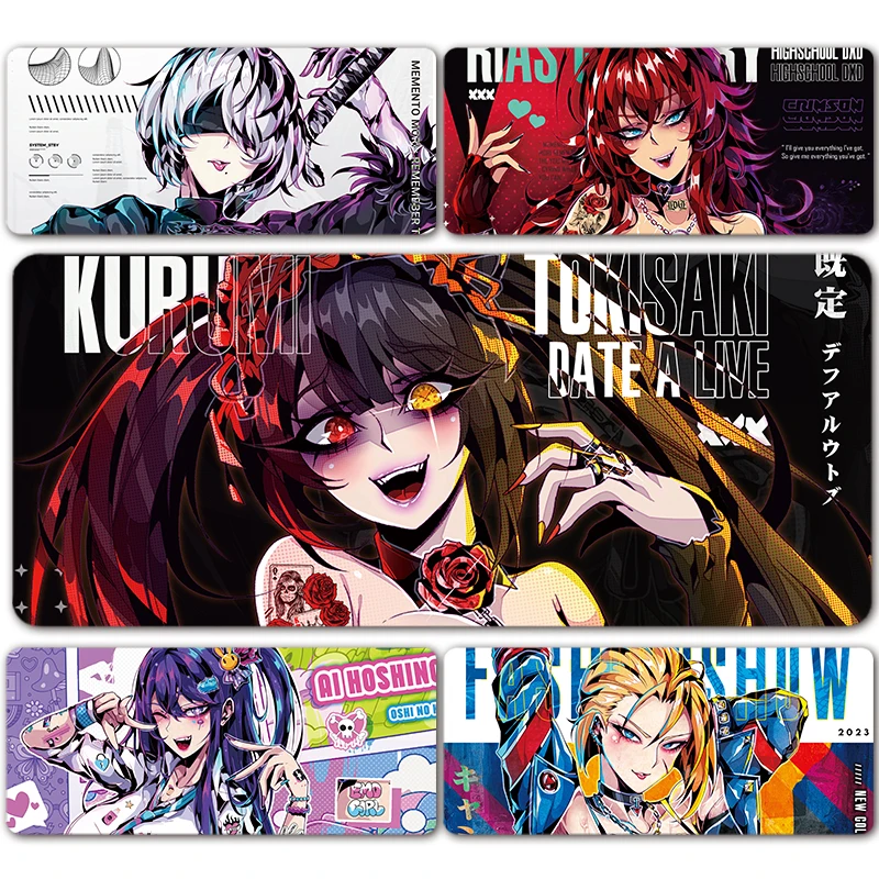 

Extra Large Hot Game Girl Anime Fashion Jirai Kei Woman Mousepad Table Mat Gaming XXL Mouse Pad Keyboard Carpet Desktop Mat