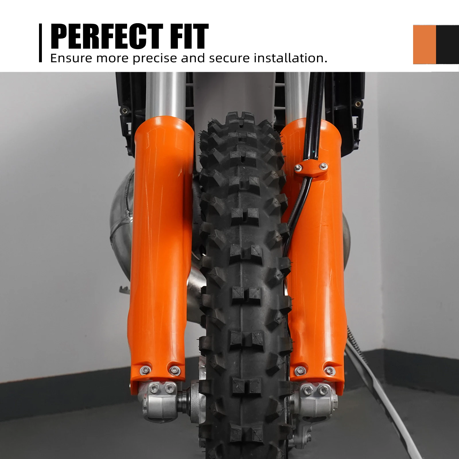 2024 ل KTM EXC 300 EXC 250 EXC 150 EXC-F 500 EXC-F 450 350 250 EXCF دراجة نارية الجبهة السفلى شوكة غطاء حماية عدة #5