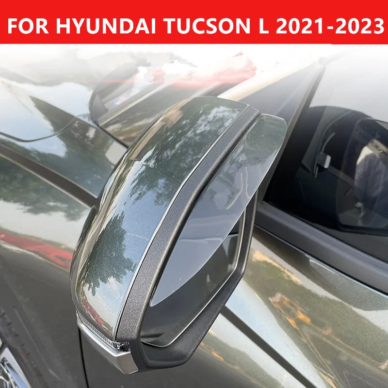 Untuk HYUNDAI TUCSON L 2021-2023 hiasan mobil kaca spion pelindung alis hujan berkualitas tinggi tahan lama suku cadang mobil