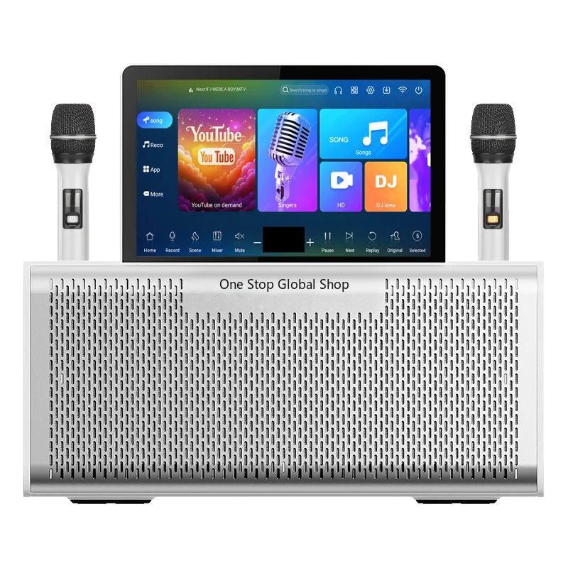

2025 Professional All-in-One Home Theater Karaoke System Touch Screen Sound Song Jukebox for KTV