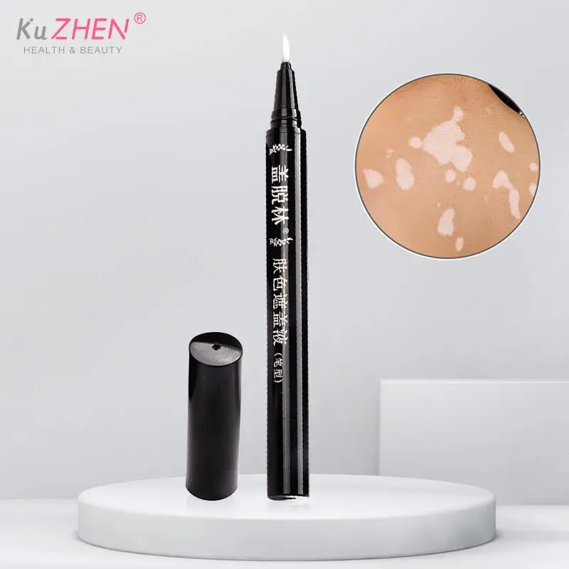 Vitiligo Leukoderma Birthmarks Cover Pen Women Men Face Discolored Skin Vitiligo Patche Makeup Waterproof Concealer Cream Liquid