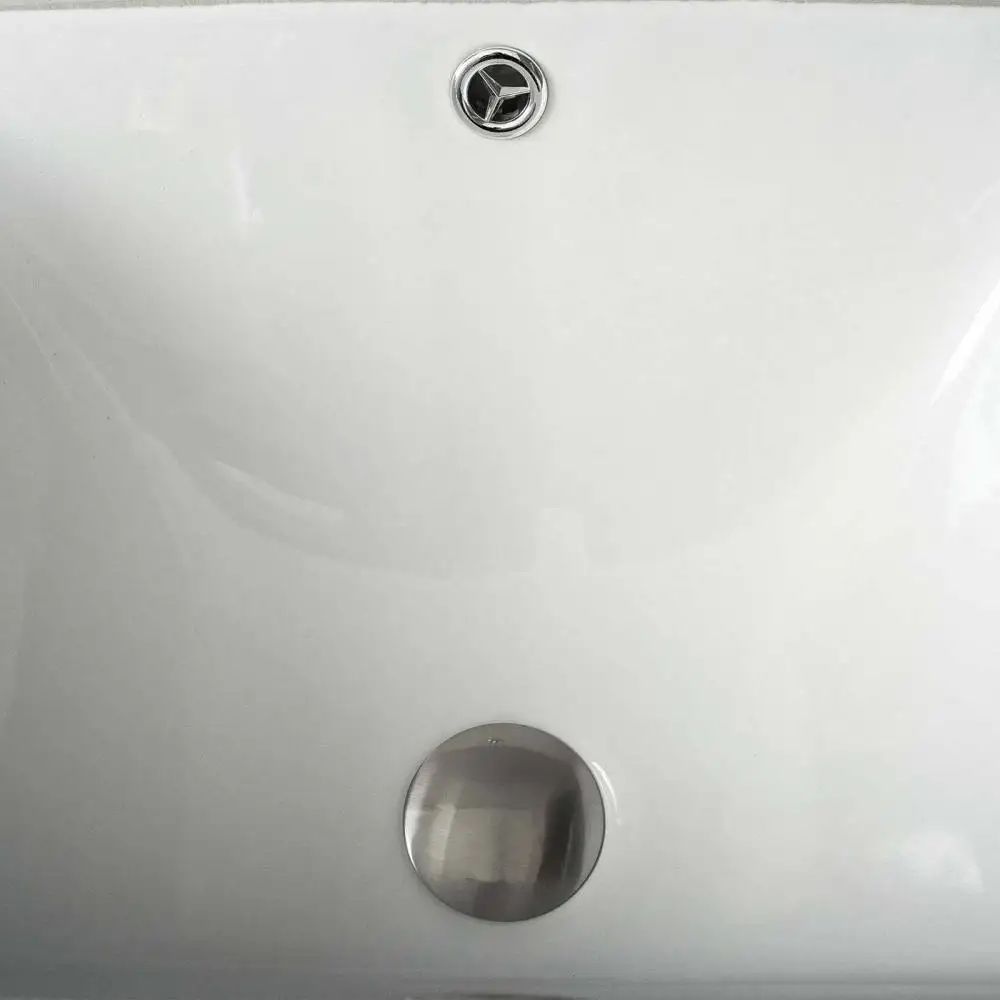 DAX  Ceramic Square Single Bowl Undermount Bathroom Basin