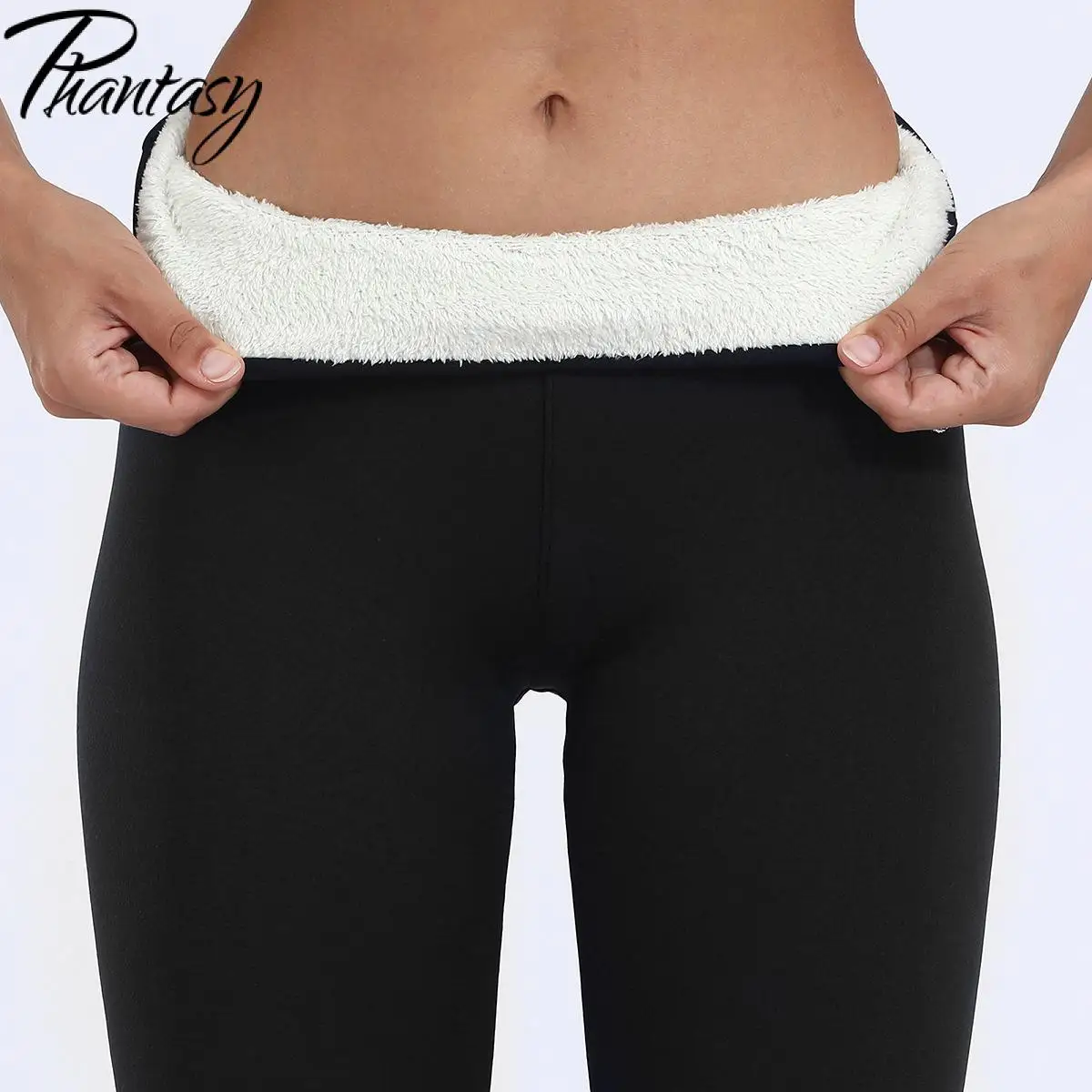 

Phantasy High-Waisted Tight-Fitting Pants Women Fashion Thicken Leggings Female Autumn Casual Slim Warmth Pants