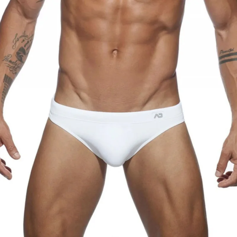 

Underwear Men High Elastic Sports Sexy Thin Swim Briefs U Convex Pouch Panties Summer Quick-Drying Swimming Trunks