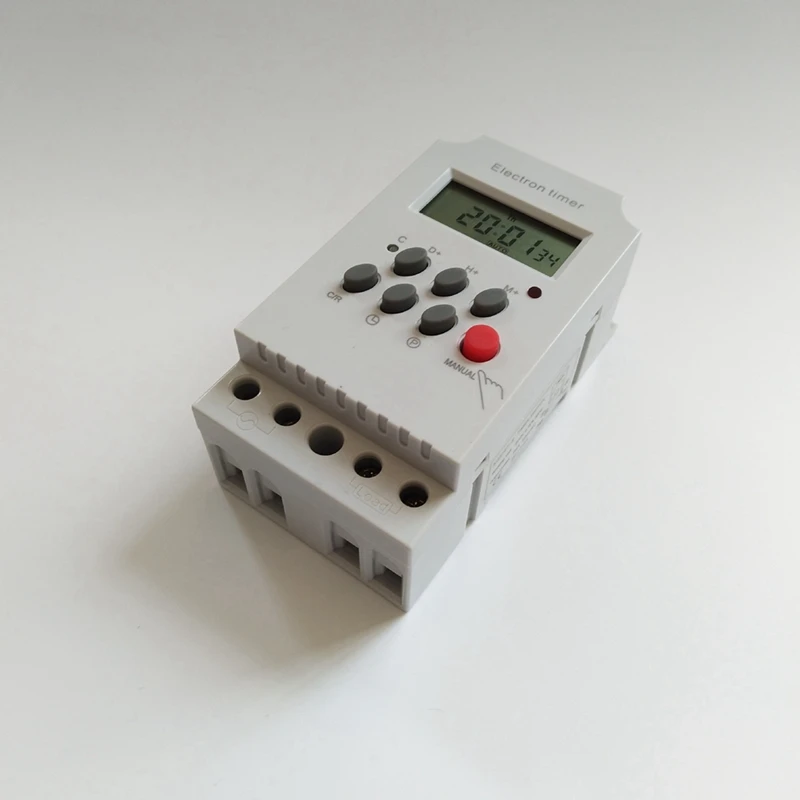 KG316T-II Din Rail Microcomputer Time Control Switch Time Control Timer AC 220V 25A DIGITAL TIMER SWITCH Relay Control
