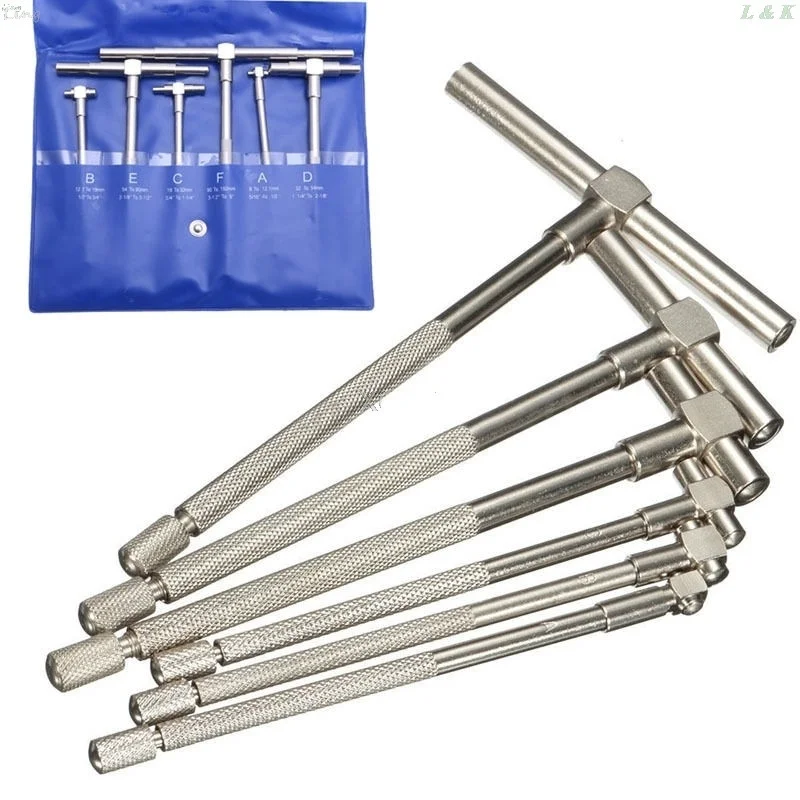 

Набор телескопических манометров из 6 предметов — быстро измерение внутренних отверстий от 5/16 до 6 с внутренним манометром 8-150 мм