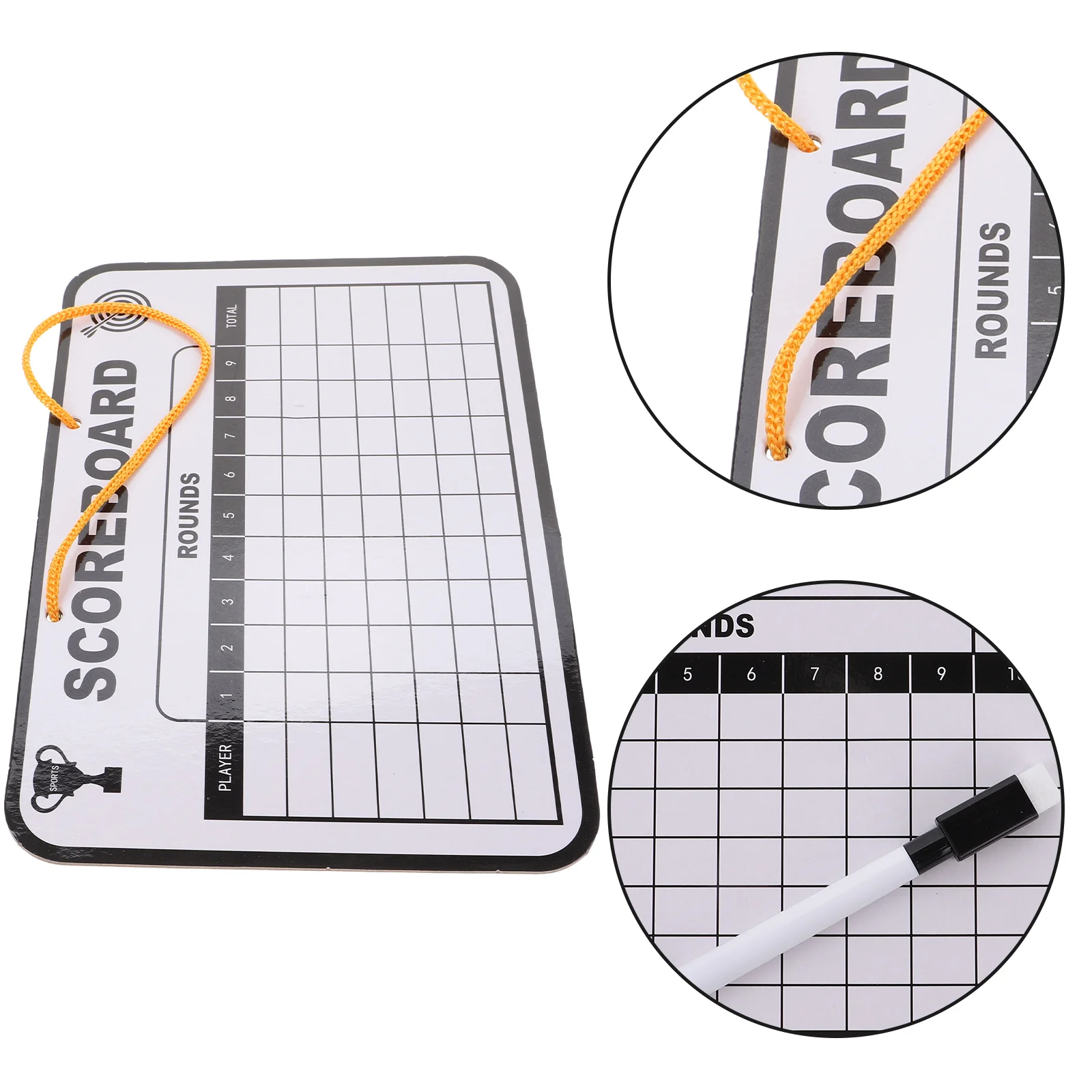 Golf Scoreboard Training Golfing Competition Record Erasable Hand-held Dry Erase Boards Multi-use Mini