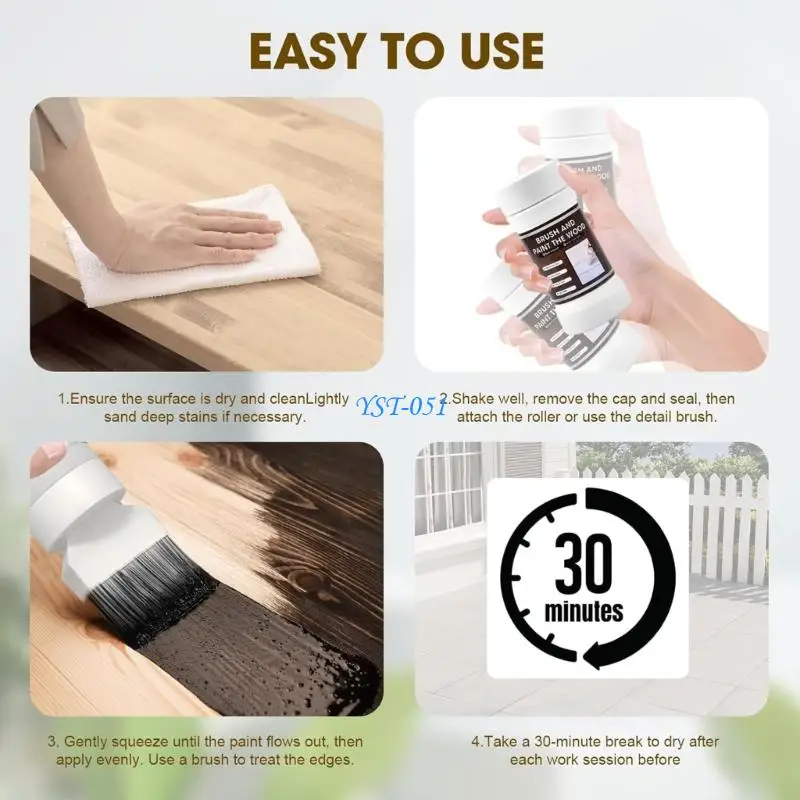 

E15A Easyly Clean Gold Foil Water Based Paint Brush Equipped For Craft Projects