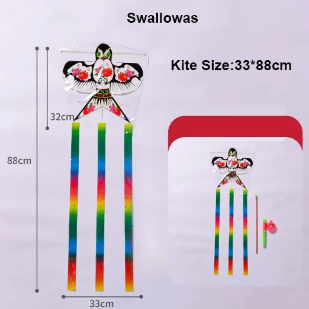 33*88 cm Plastic Eagle Kite Cartoon Gemakkelijk Vliegen Grote Eagle Vliegers met Staarten Ouder-Unisex Interactief Speelgoed Vliegende Vogel Vliegers
