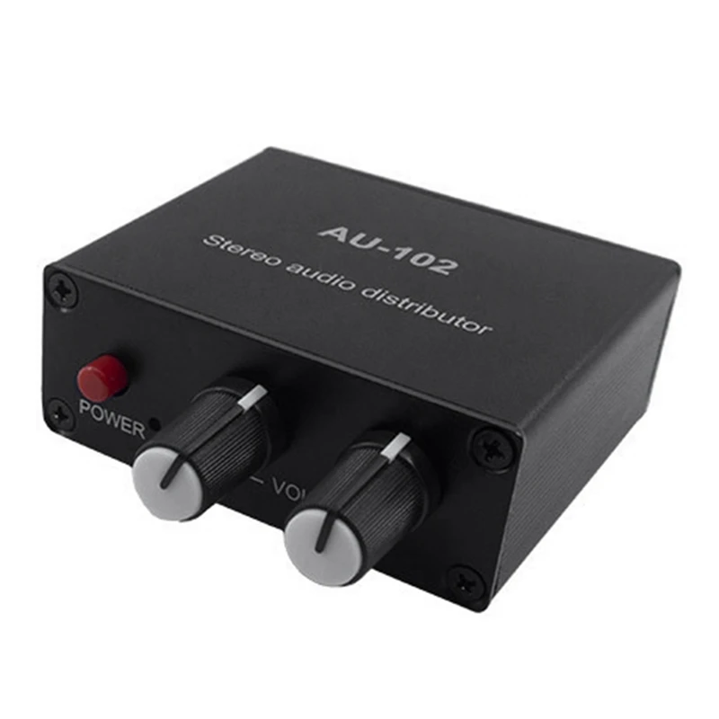 1 PCS Audio Distributor Stereo Audio Mixer Multi-Channel RCA Splitter For Power Amplifier Active Audio