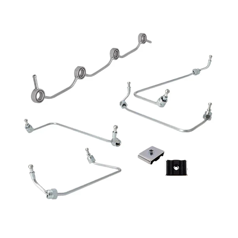 Injector Fuel Pipe Set 19077-53714 19077-53723 Compatible With Kubota Diesel Engine V2203 V2003 Compact Utility Tractor L3600