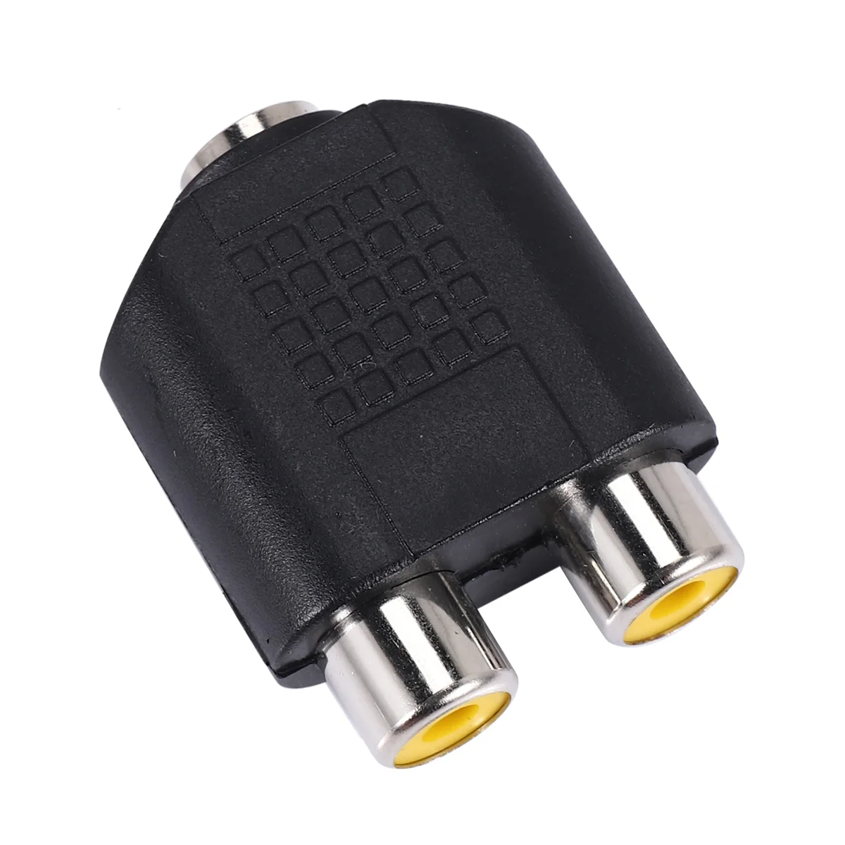 T85C  3.5mm Female Jack to Dual Female Phono Adapter Connector