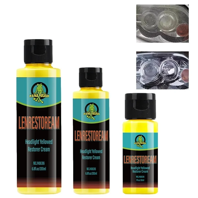 Professional Car Headlight Repair Liquid Easy-to-use Car Light Maintenance Kit Restore Oxidized Yellowed And Blurry Headligh