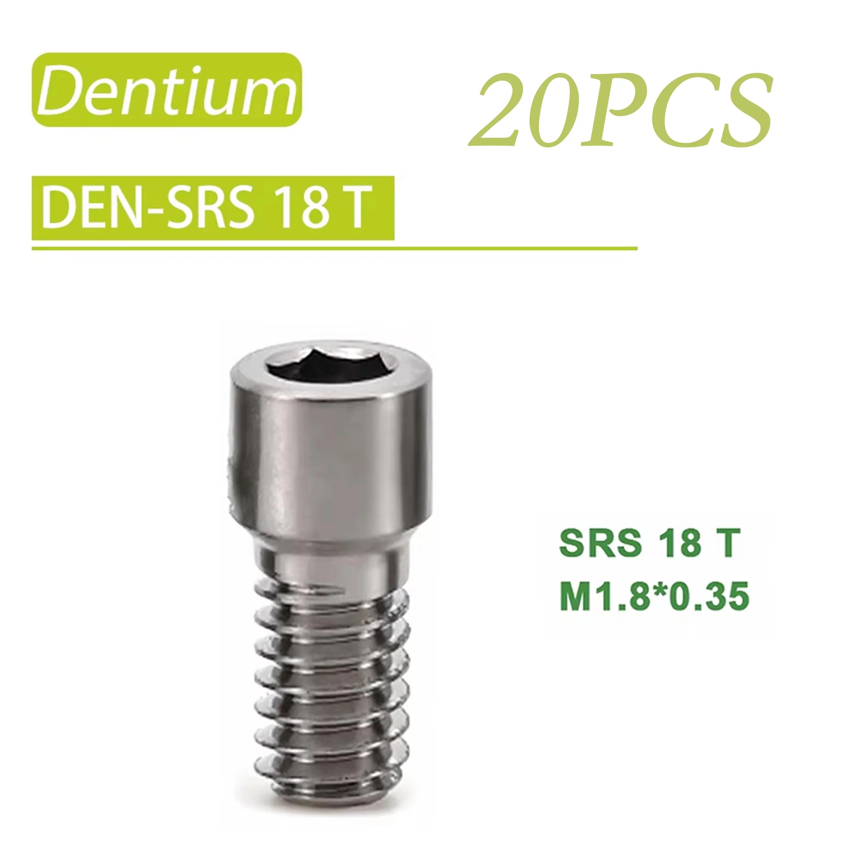 Dental Healing Abutment Healing Cover Screw/Cap High Precision Titanium Compatible with Dentium Implant System
