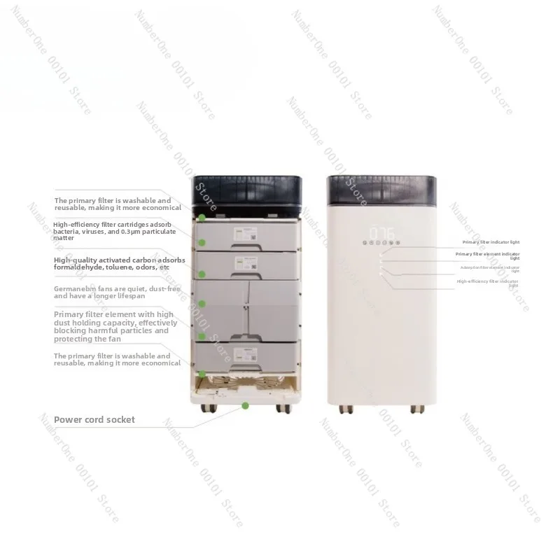 High-end air maternal and infant grade air purifier, household and commercial large-area air purification