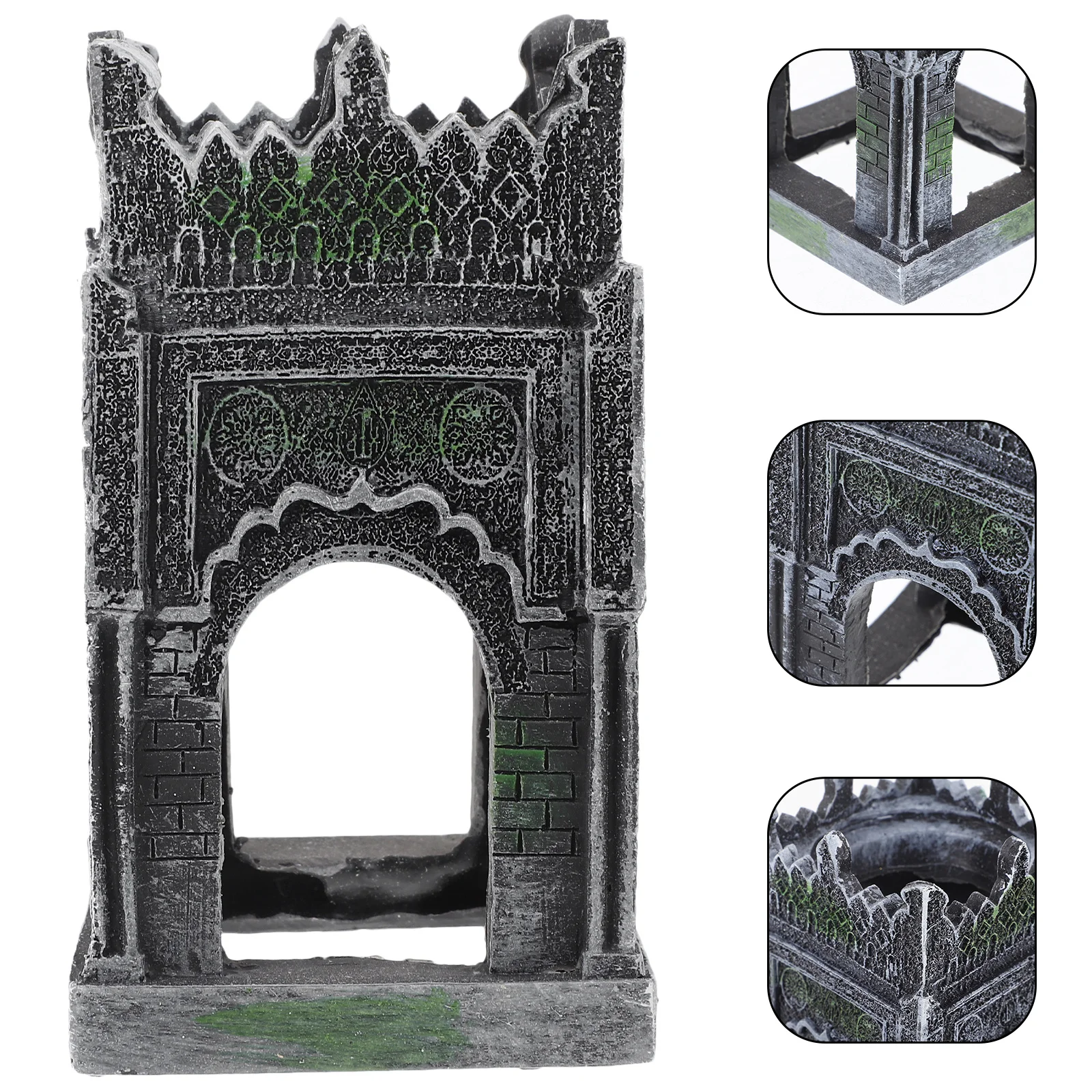 

Resin Castle Aquarium Landscaping Ornament Simulation Durable Fish Tank Decoration Resin Aquarium Decor Fish Tank Decoration