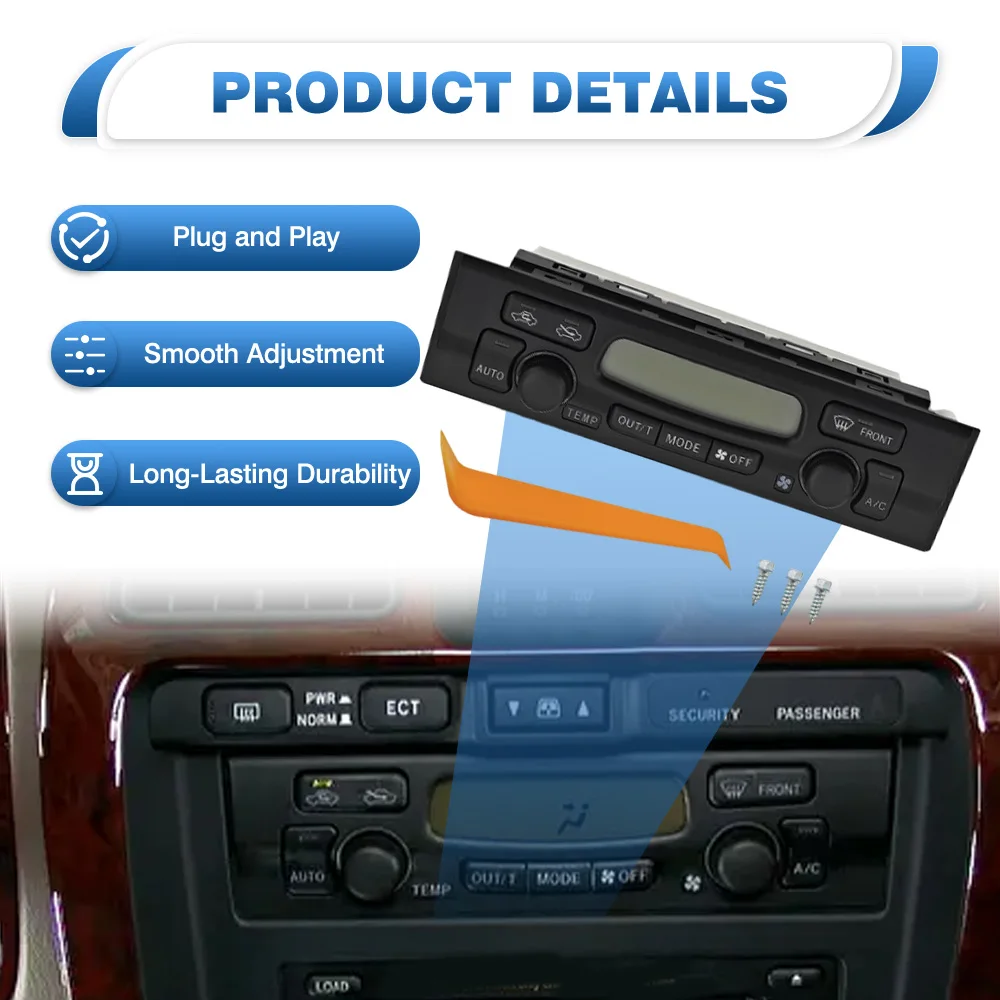 AC Heater Climate Control Panel Module 40 pins 5591035230 for Toyota 4Runner 1999-2002