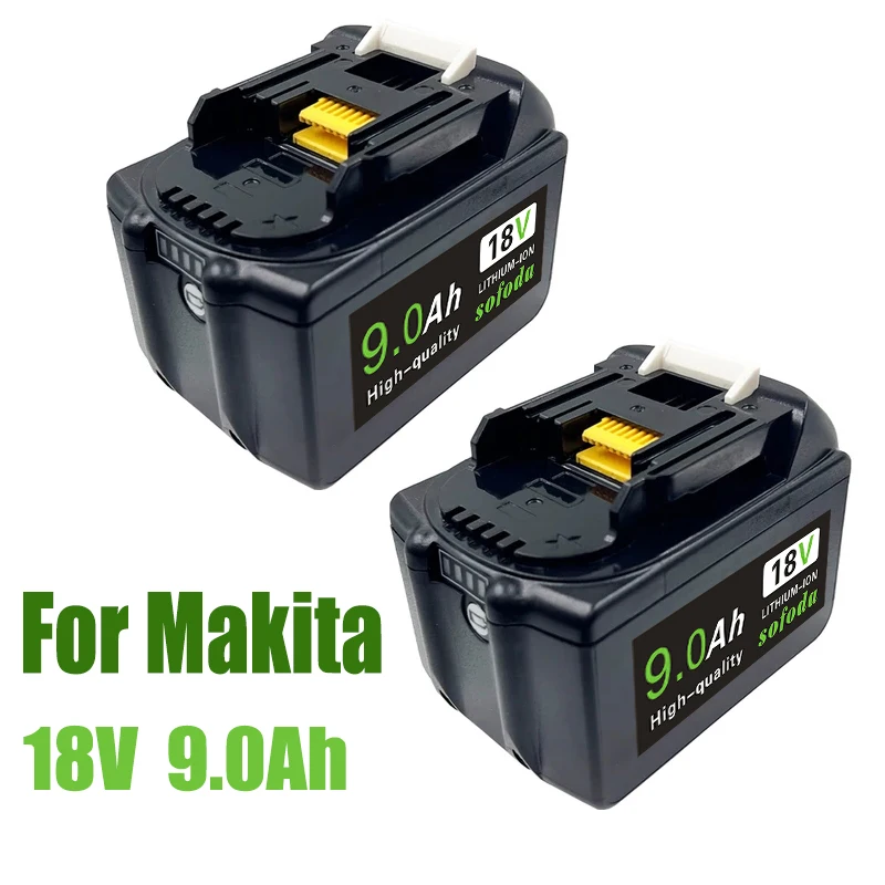 3PCS 18V BL1850 Rechargeable Battery 9000mah LiIon Battery Replacement Power Tool Battery for MAKITA BL1860 BL1830+3A Charger