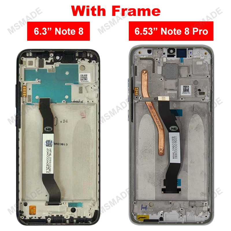 AAA Super IPS For Xiaomi Redmi Note 8 Pro M1906G7I Display With Frame Digitizer LCD Replacement Pantalla For Redmi Note 8 LCD image 5