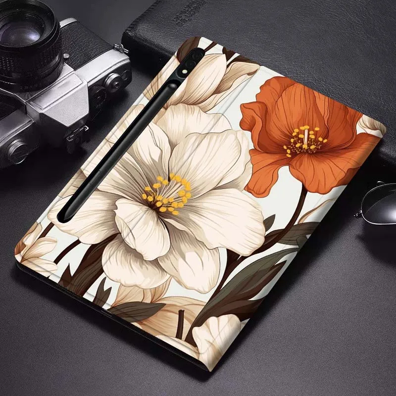 

Flowers Art Popular For Samsung Galaxy Tab S6 S7 S8 S9 S10 FE Plus Lite Soft Flexible Support Tablet Case Gift