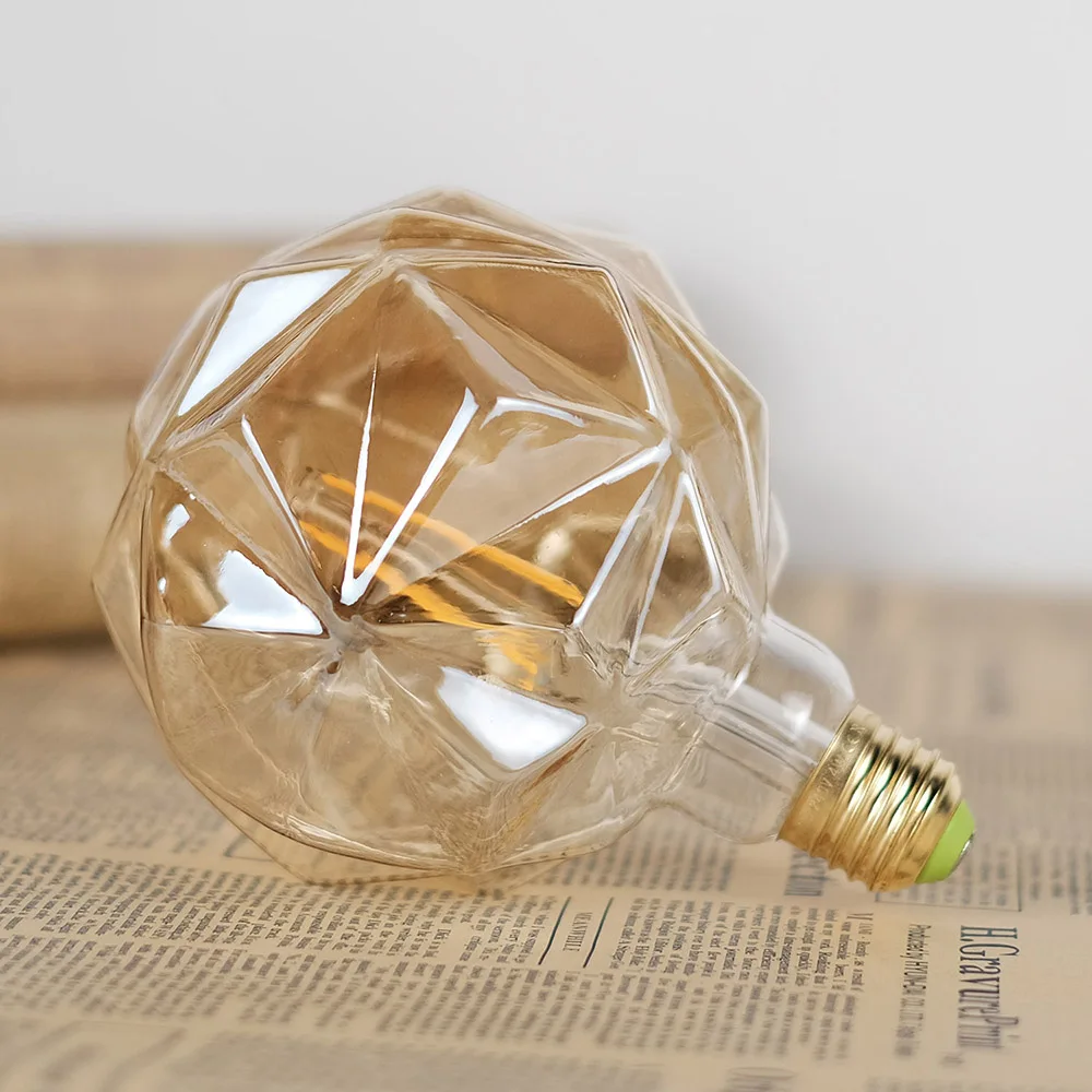 TIANFAN Specialty Decorative Vintage Led Bulb Gaint Big Led Bulb G125 Lotus 4W 220-240V E27 Edison Style 2700Kelvin Warm