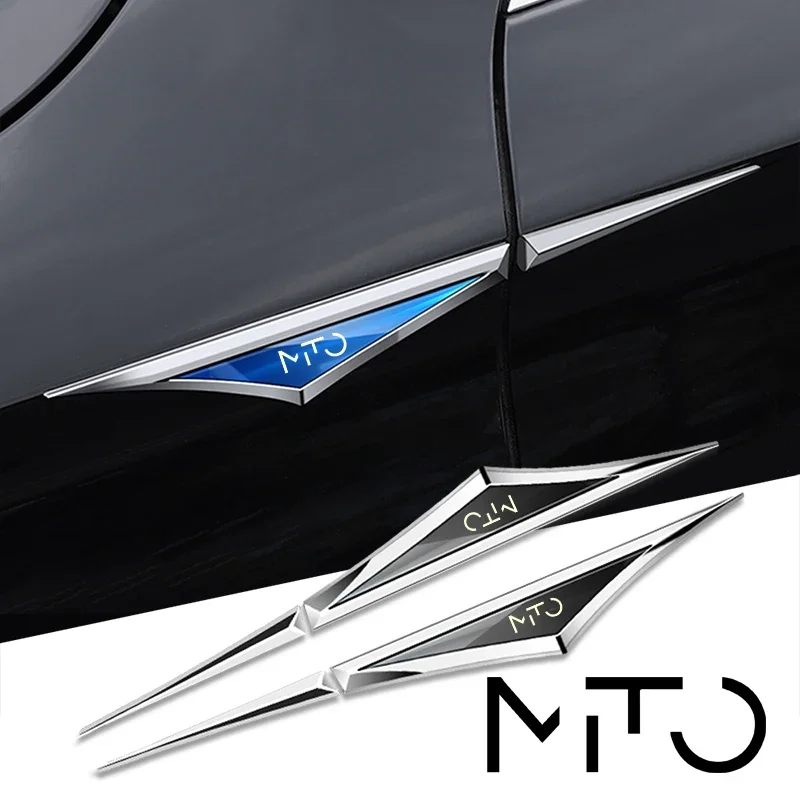 2pcs 3d alloy car stickers car accsesories accessory for alpha romeo mito