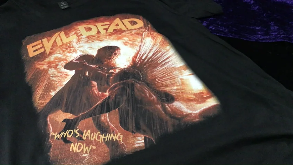 EVIL DEAD - WHO'S LAUGHING NOW - T-Shirt Sizes S -5XL - Movie / Halloween